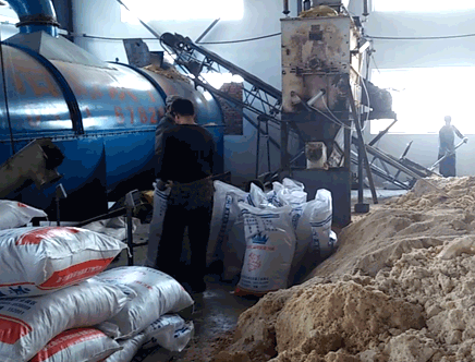 黑龙江豆渣管束烘干现场